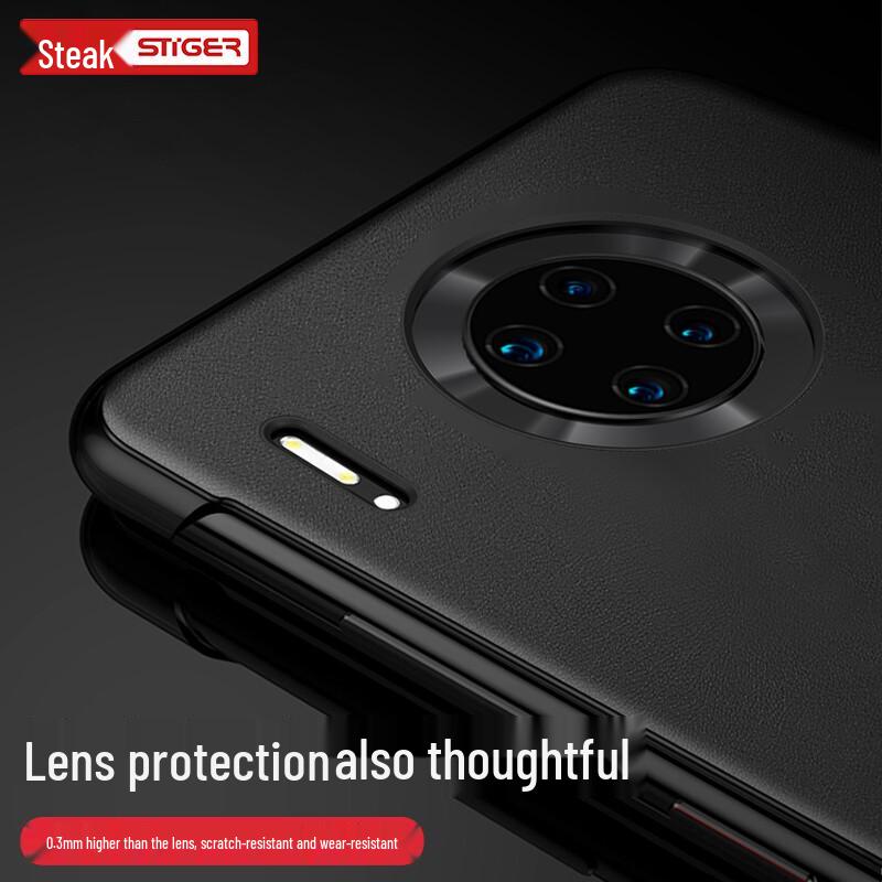 Кожаный чехол-книжка Stiger Smart Window для серии Huawei Mate Pro