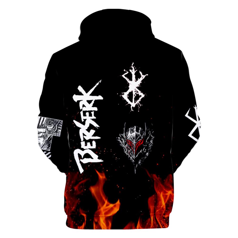 Весенне-осенние мужские толстовки с 3D принтом японского аниме, толстовка большого размера, готический пуловер с длинными рукавами, мужская толстовка, топы в стиле Харадзюку