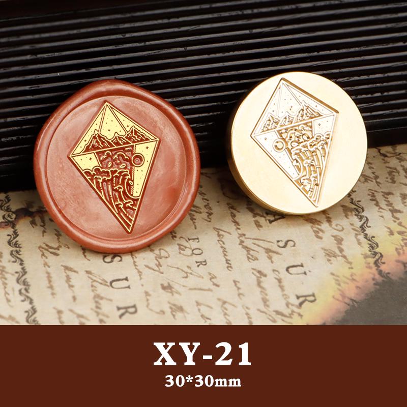 НаборCustom Frosted Copper Head Seal Set with Irregular Shape and Anime Pattern