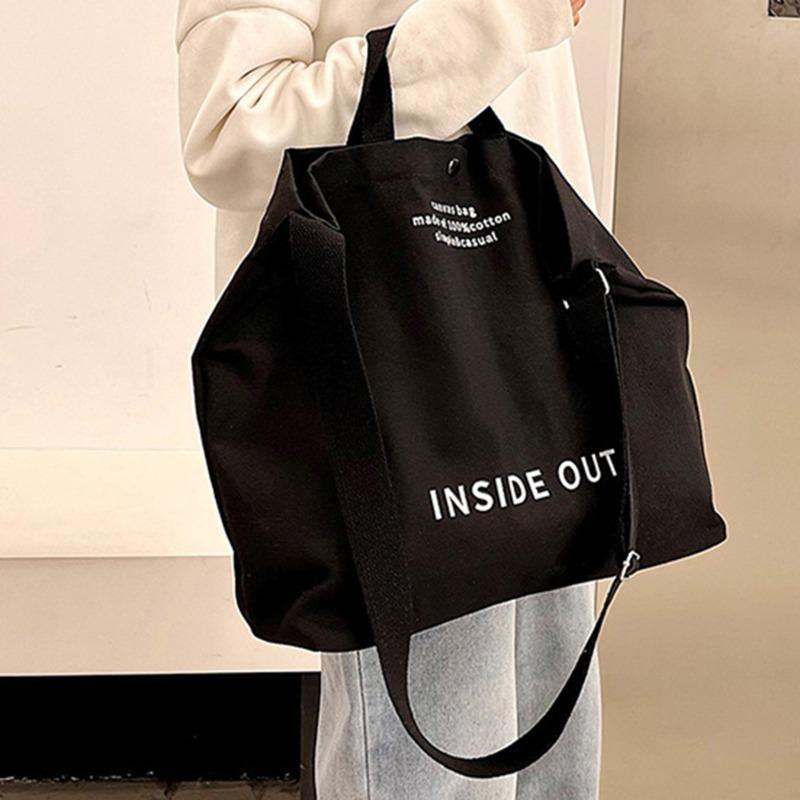 Женская парусиновая сумка-тоут, повседневная рабочая сумка через плечо, большая вместительная сумка через плечо с верхней ручкой, многофункциональная большая сумка через плечо для покупок