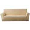 Milk Silk Elastic Solid Color Sofa Cover - All-Inclusive & Stretchable