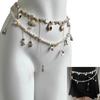 Two Tiers Seashells Conch Pearls Fringe Waist Chain Coastal Inspire Body Jewelry Portable Designs