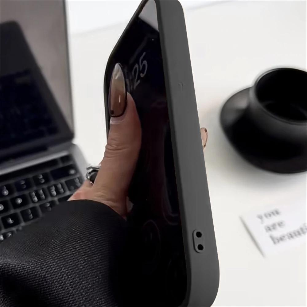 Luxury Thicken Liquid Silicone Phone Case For iPhone 15 14 13 12 11 Pro Max Case For iPhone 15 Plus Shockproof Bumper Soft Cover