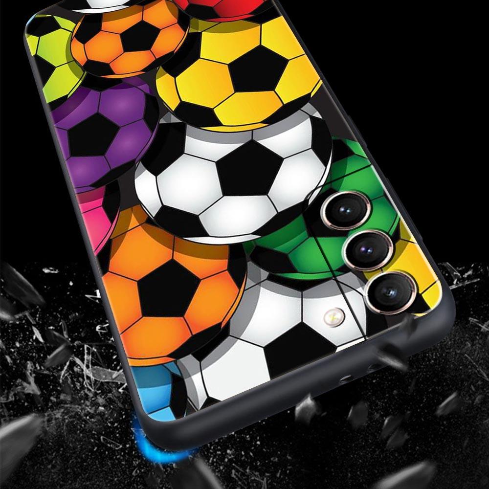 Чехол для телефона с футбольным мячом и футбольным полем для Samsung Galaxy S23 S22 S21 S20 FE Ultra 5G S10 S10E S9 S8 Plus 10 20, силиконовый чехол