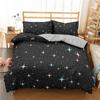 Starry Sky Duvet Cover Set King Size Galaxy Starry Sky Theme Twin Bedding Set For Kids Teen Polyester Colorful Stars Quilt Cover