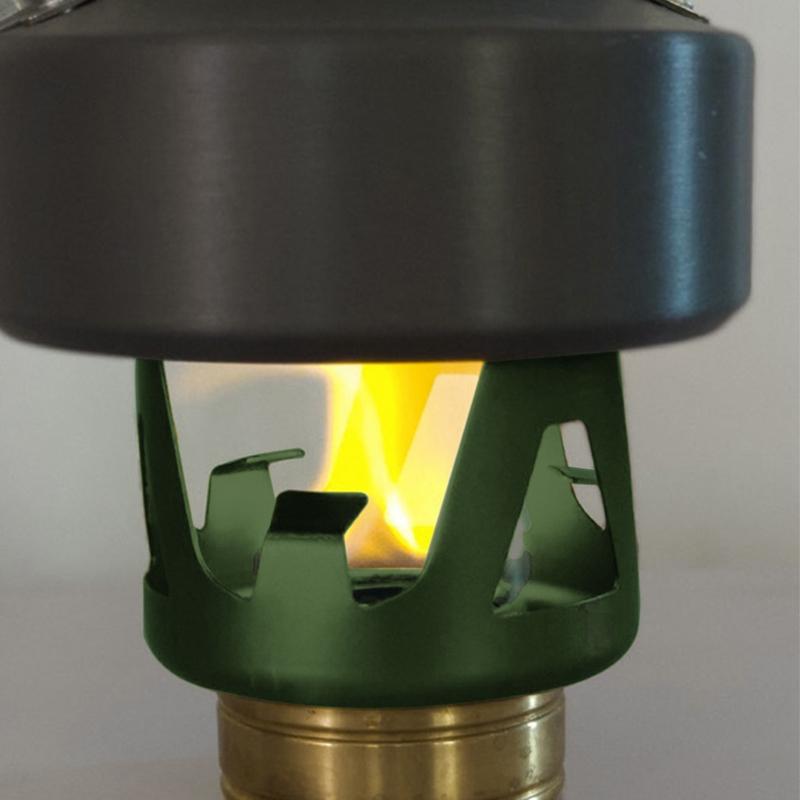 Портативная мини-спиртовая горелка, регулируемая огневая мощь, бензиновая плита, кронштейн из алюминиевого сплава, сверхлегкая латунная походная печь