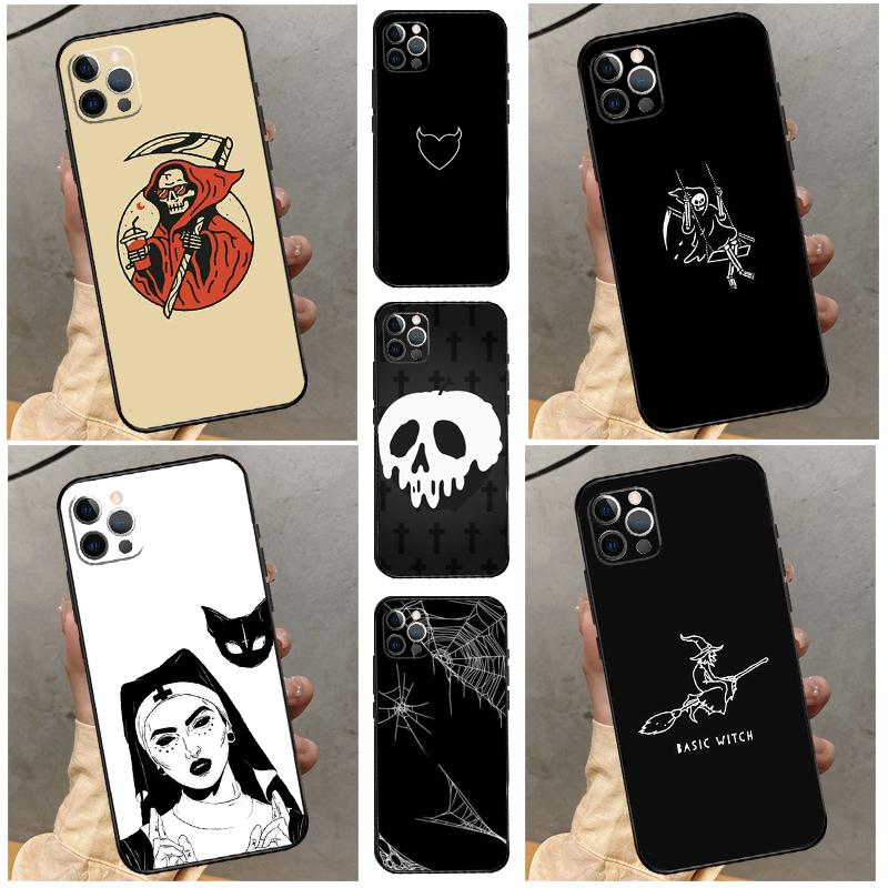 Чехол Готская Ведьма Сатана для Samsung Galaxy S25 Ultra S21 S22 S24 S23 Ultra S9 S10 Plus S21 FE S25 FE Задняя крышка