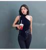Жилет Dongdaemun Slim Fit Halter Neck Vest – универсальный женский топ с лентами, подчеркивающий ключицы и фигуру