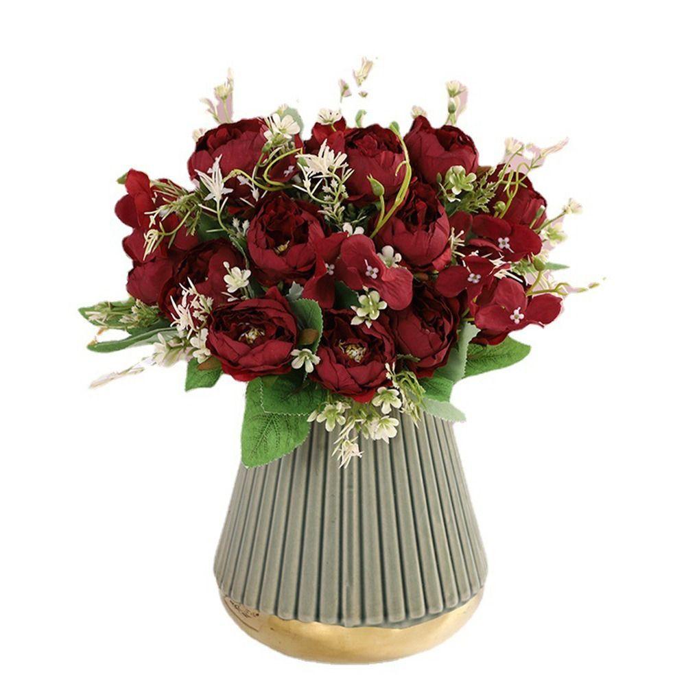 Wedding Florals DIY Peony Flower Fake Flower Imitation Silk Flower Artificial Flowers