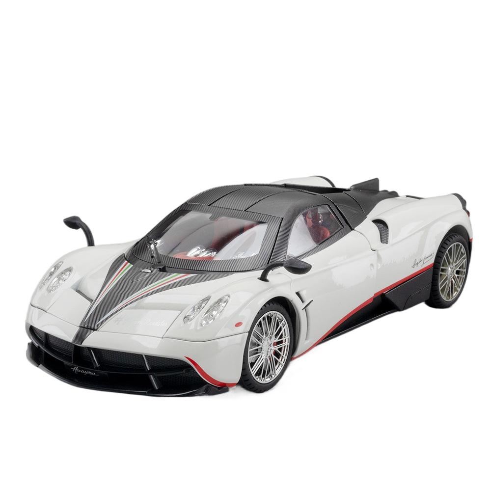 1/18 Pagani Huayra Dinastia Supercar Модель автомобиля из сплава Игрушечная машина Литье под давлением Металлические литьевые звуковые и световые игрушки для детей Транспортное средство