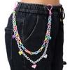 Candy Color Heart Flower Waist Chain With Lobster Clasp For Summer And Winter Fashion
