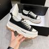 High-quality Spring and Autumn Casual Thick-soled Small Man Heightening Breathable Versatile Non-slip Low-top Canvas Shoes Women's New Models