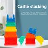 5 шт. силиконовые штабелируемые игрушки для малышей, мягкие строительные блоки для прорезывателей, штабелирующая башня