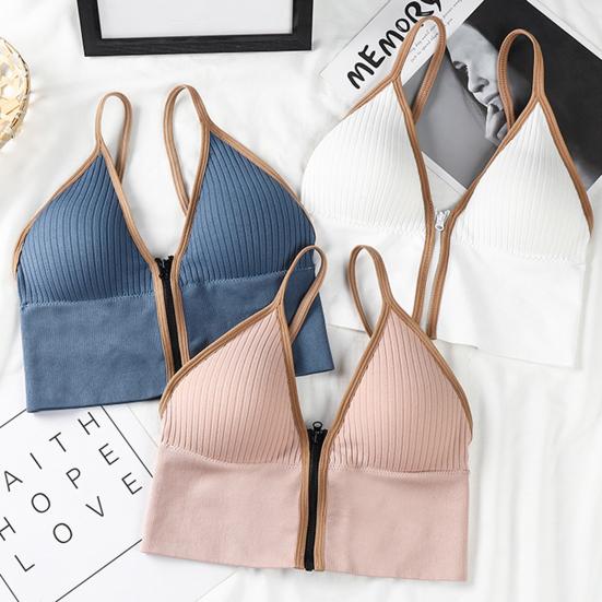 Стильный спортивный бюстгальтер с глубоким V-образным вырезом и поддержкой груди, эластичный женский бюстгальтер с мягкой подкладкой, женская интимная одежда