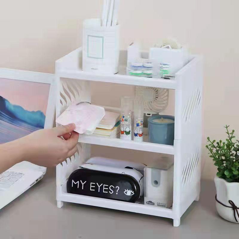 Настольный стеллаж для хранения косметики Стеллаж для хранения Настольный органайзер Стойка для закусок Ящик для хранения мелочей Домашняя кухонная сливная стойка Домашний органайзер