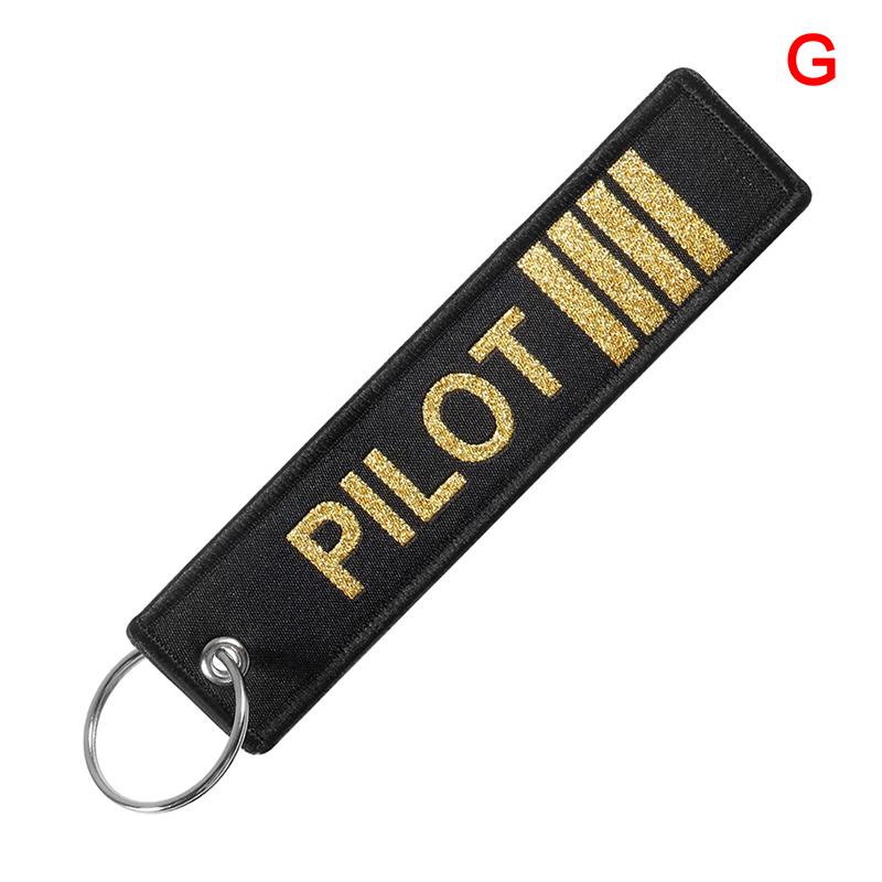 Брелок ювелирные изделия вышивка второй пилот брелок для авиации подарки багажная бирка