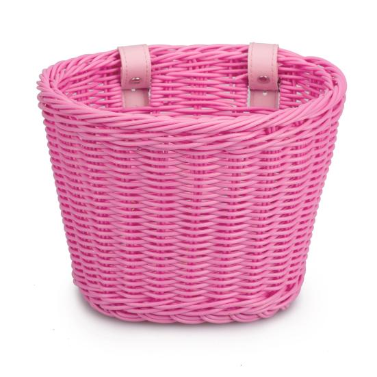 Hand Woven Bicycle Basket Large Capacity Strong Load Bearing Easy Installation Handlebar Bike Front Basket Replacement