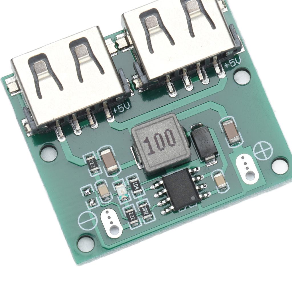 Зарядное устройство постоянного тока в постоянный двойной USB-выход 9 В, 12 В, 24 В до 5,2 В, 3 А, модуль регулятора зарядки