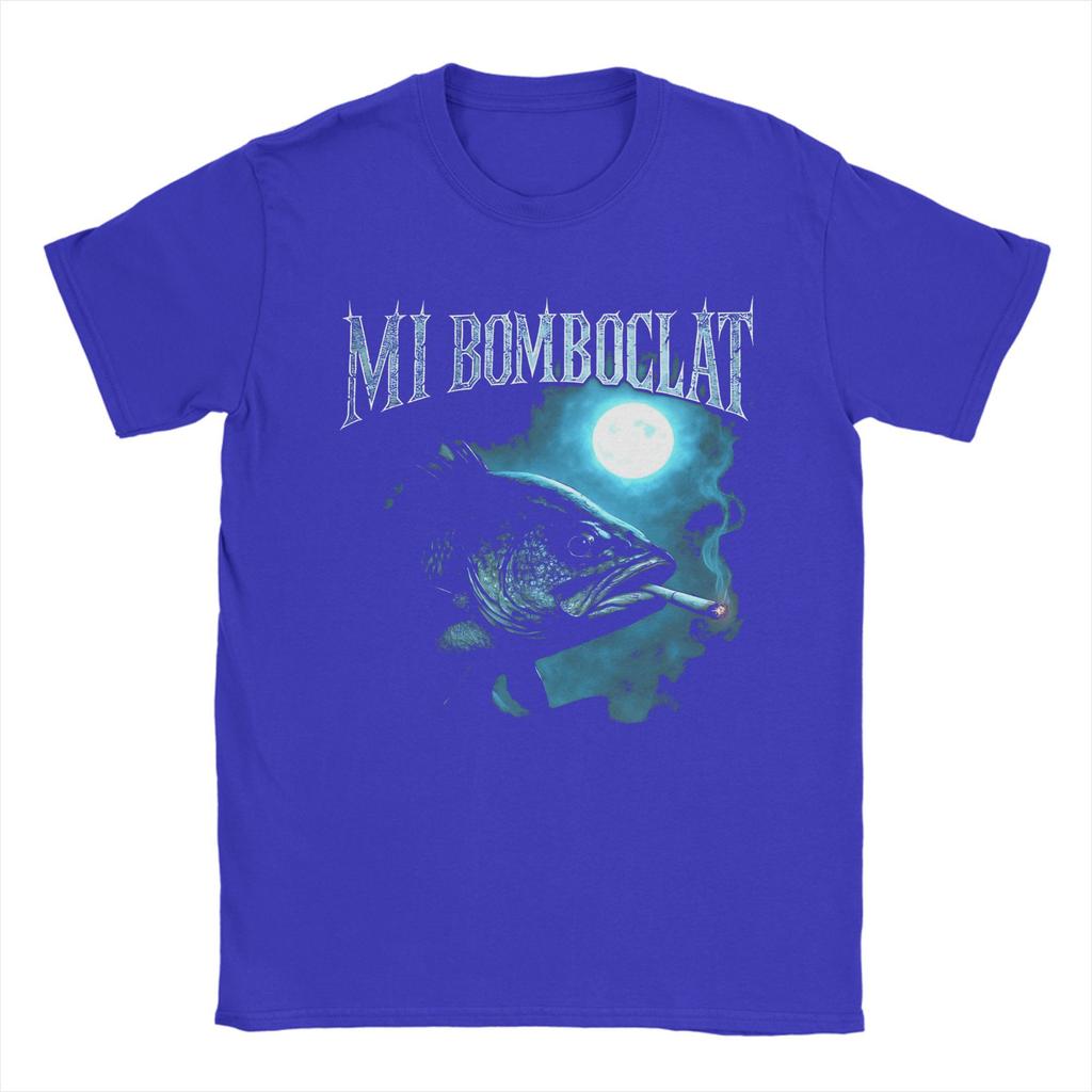 Mens Womens Funny Bomboclat Fish Meme Shirt Pure Cotton Graphic Printed T-Shirt Clothing Outfits