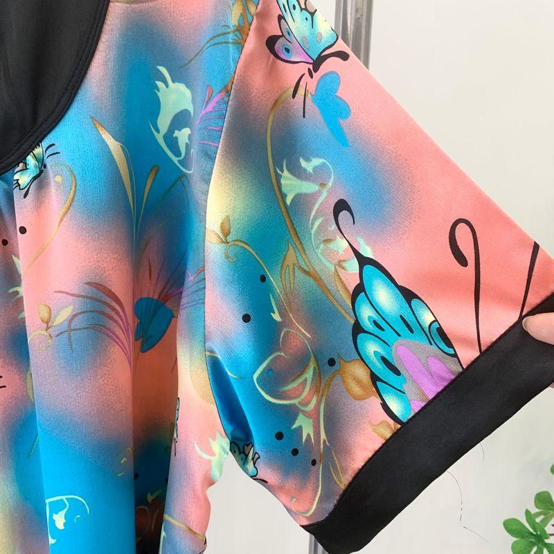 Корейский стиль Ночная сорочка из ледяного шелка Женская летняя тонкая на шнуровке Пижама Домашняя одежда Юбка Пижама средней длины