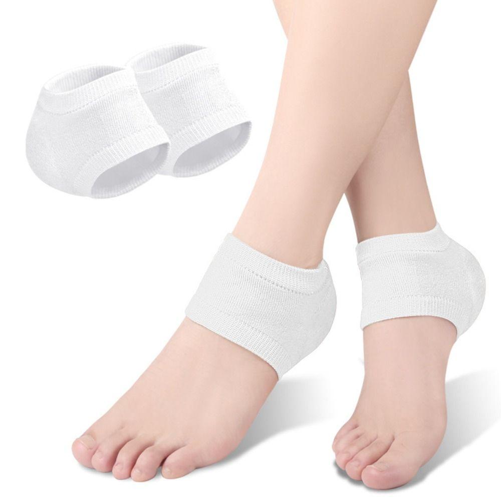 Care Protectors Thin Socks Foot Skin With Hole Moisturizing Gel Heel Protector Female Socks Half-yard Socks Silicone Heel Pads