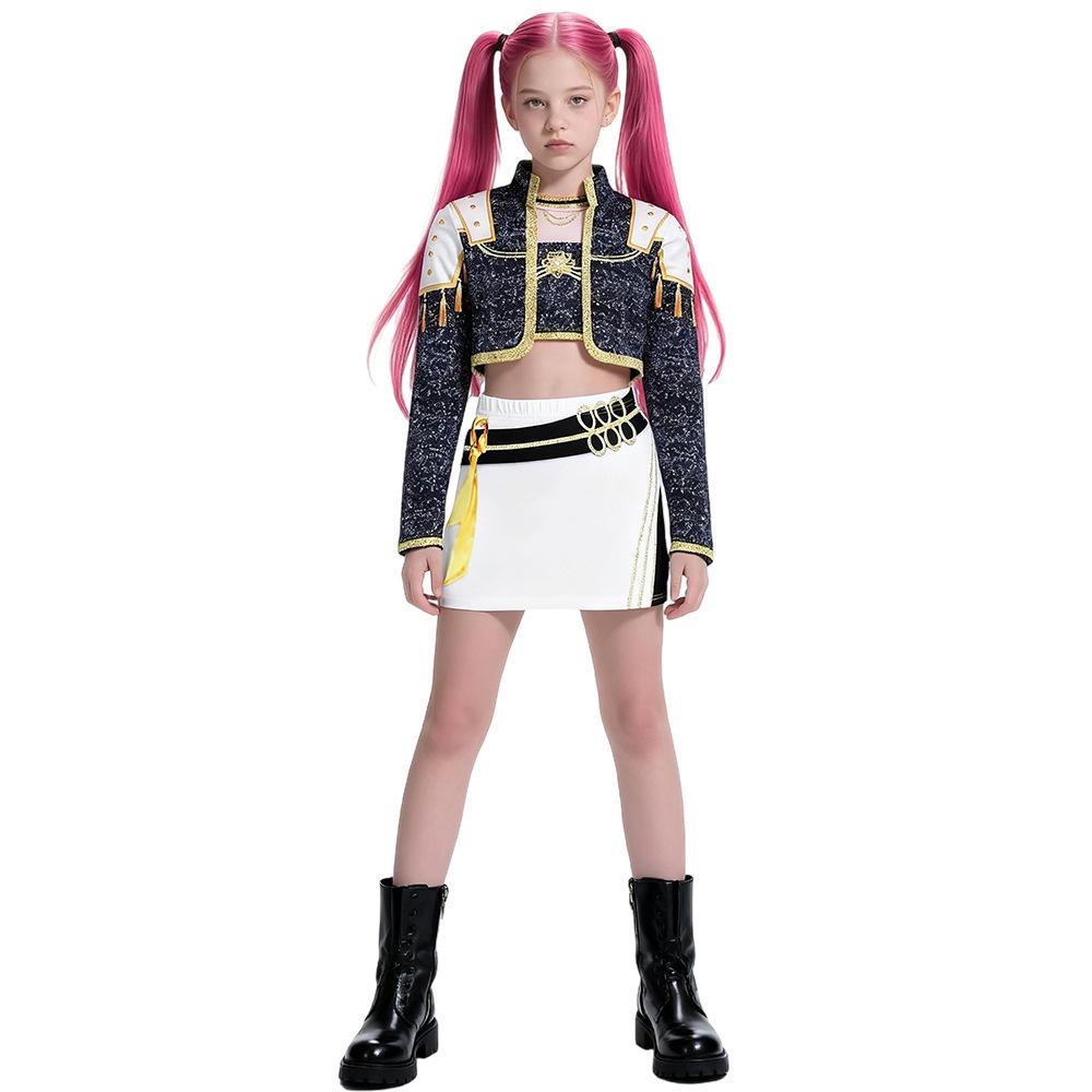 K-POP Demon Hunter Girl Group Cosplay Costume for Kids - Superstar Rumizzoi Collection