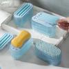 Cleaning Brush Soft Roller Convenient Labor-saving 2 In 1 Foam Soap Box Washing Brush Daily Use