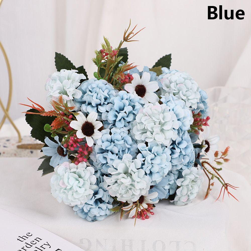 Декор Сделай сам Поделки Украшение дома Гортензия Пион Искусственный цветок Искусственный букет Ретро Шелковая роза