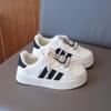 Girls shell head white shoes children's new autumn new products soft sole non-slip low-top board shoes casual classmates