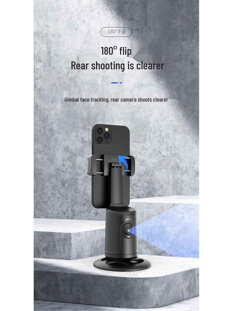360° AI Face Tracking Gimbal Stabilizer for TikTok and Mobile Devices
