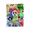 Плед Game Dandy's World Флисовый Текстиль Декор Многофункциональный Легкий Плед для Постельного Белья Спальни Плюшевое Тонкое Одеяло