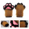 Wolf Dog Foxes Paw Claw Gloves Costume Accessories Cosplays Animal Furry Plush Full Finger Mittens Fursuit for Adults