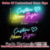 Custom LED Neon Lights - Various Shapes & Letters