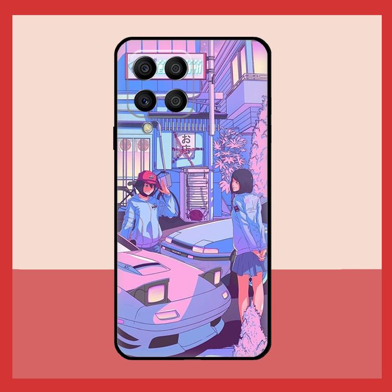 JDM Vaporwave Glitch Аниме Чехол Для Samsung Galaxy M11 M31 M14 M34 M54 M12 M32 M52 M15 M13 M06 M16 M36 M56 M53 M35 M55