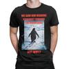 Novelty Nihilist Penguin Straight Towards The Mountains But Why T-Shirt for Men 100% Cotton T Shirt  Short Sleeve Tees Clothing
