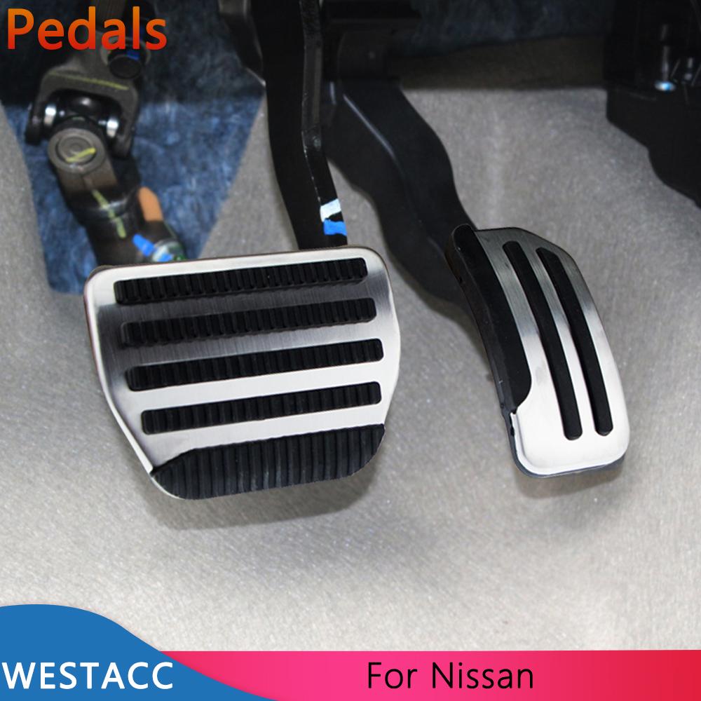 Автомобильные педали, чехол для Nissan Note 2014-Tiida March 2011-2015 Sentra VII 2012-2017 Juke Leaf 2011-2018 Altima