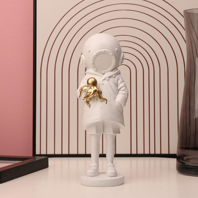 Banksy Deep Diver Sculpture for Home Decor