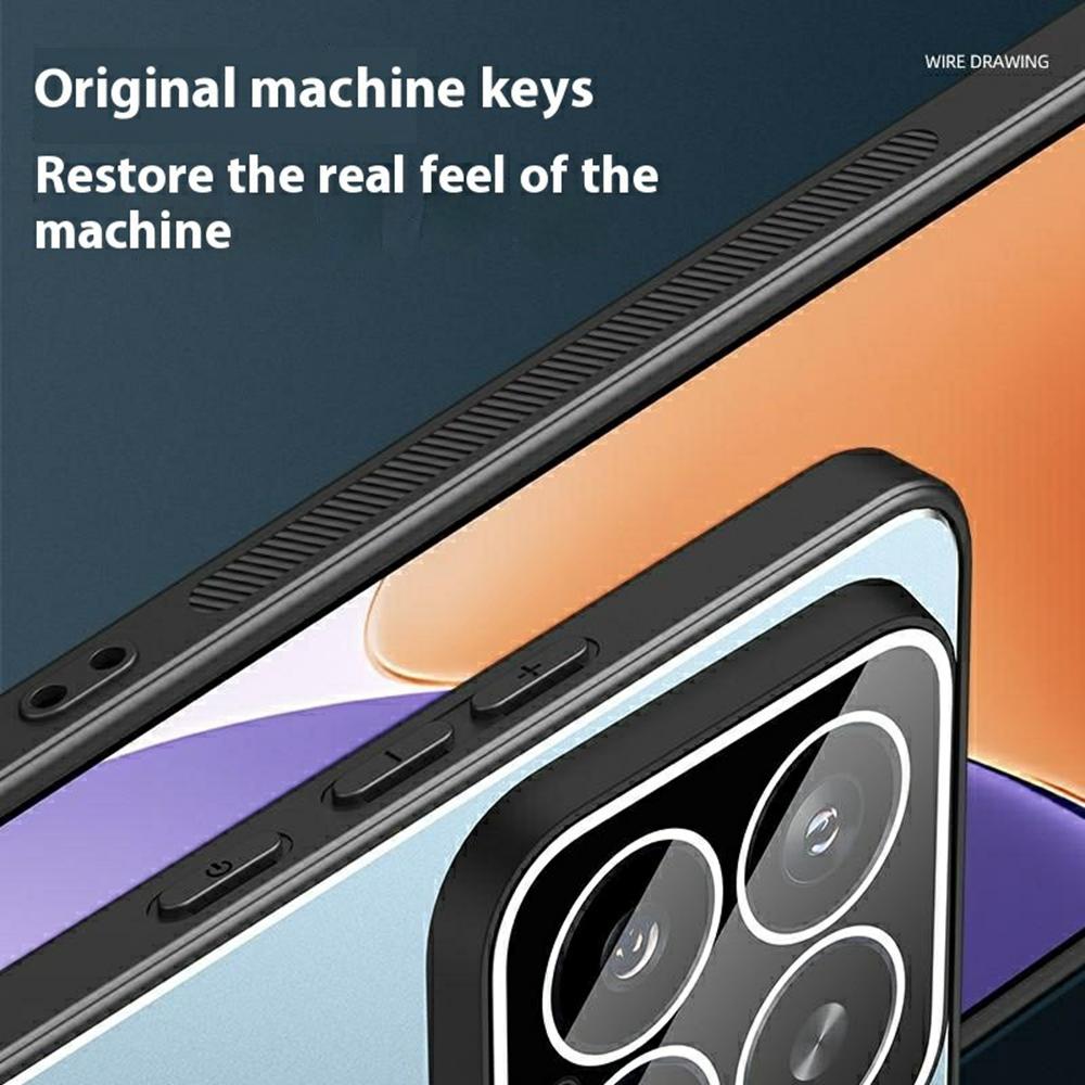 For Xiaomi 15 Case PC+TPU Matte Back Phone Cover with Lens Film