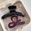 2 шт./комплект Винтажный Черный в Красный Горошек Красный Бант Зажим для Волос Зажим-Акула Шпилька Заколка Корейский Аксессуар для Волос/Головы Для Женщин
