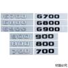CWDRF1 ABS Letter Emblem Car Sticker Auto Body Rear Trunk Tail Decal Badge for Mercedes Benz G700 G800 G900 900 800 700