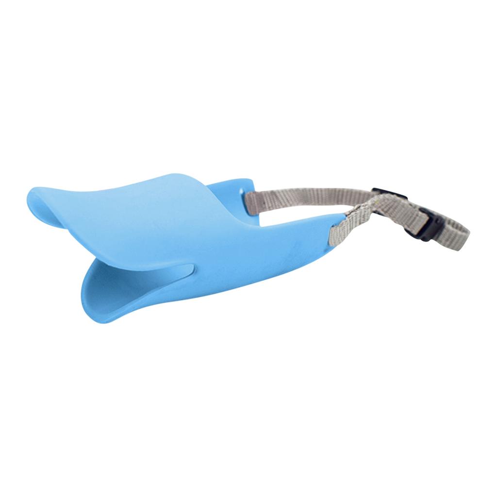 Duckbilled Shape Dog Mouth Covers Quiet Muzzle Masks Silicone Mouth Cover With Adjustable Strap For Small Medium Dogs Prevent Barking