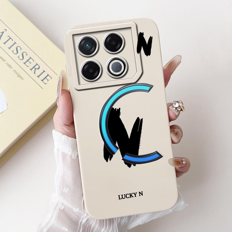 Для Infinix GT 20 Pro X6871 Чехол для телефона с счастливой начальной буквой Для Infinix GT20 Pro 5G Мягкие силиконовые противоударные чехлы