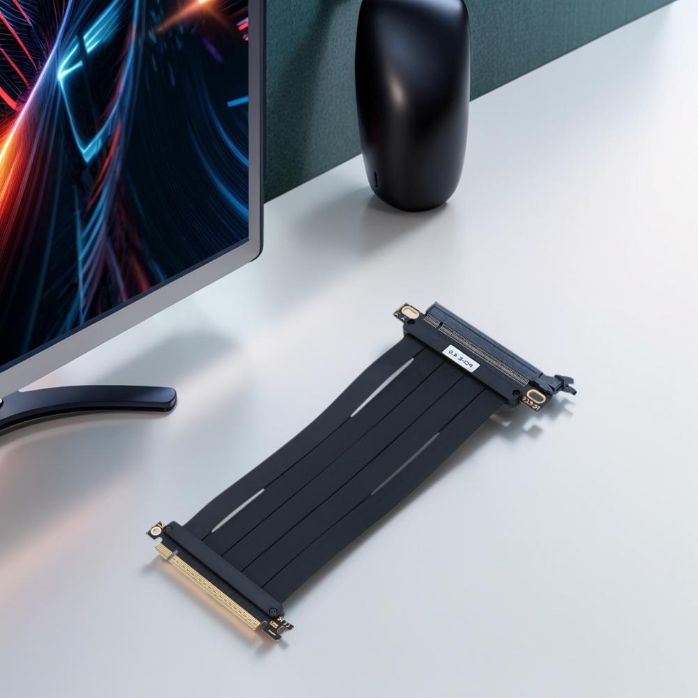 Адаптер-удлинитель 180 градусов Кабель-удлинитель для GPU Кабель-удлинитель для видеокарты Совместим с RTX4090 RTX4080 RX7900XTX