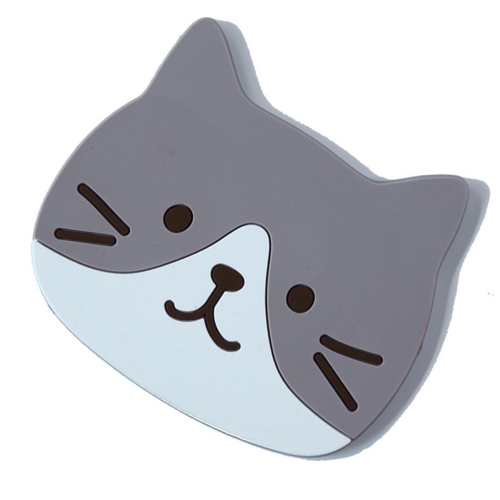 Cute Cat Cup Coasters Mats Silicone Non Slip Coffee Cup PVC Coaster Waterproof Absorbent Drink