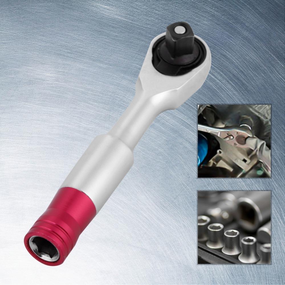 6.35mm 1/4Inch Quick Socket Wrench Metal Hex Torque Wrench Right Angle Screwdriver Tight Spaces