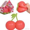 Сжимаемые вишни Мягкая сенсорная игрушка для снятия стресса Игрушка-антистресс с медленным возвратом Для взрослых Снятие тревожности Расслабляющее развлечение