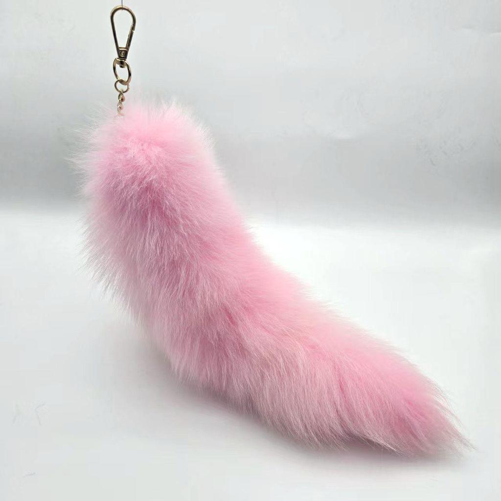 Брелок-подвеска в виде лисьего хвоста и аксессуар-шарм для сумочки