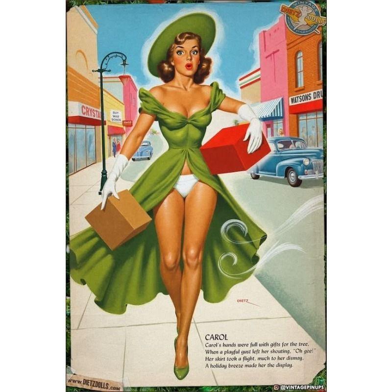 Винтажная Pin-Up Девушка Металлическая Настенная Вывеска Ретро Оловянная Табличка Декор Дома