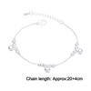 New Jewelry Women Ankle Bracelet Bells Bead Foot Anklet Silver Plated Chain