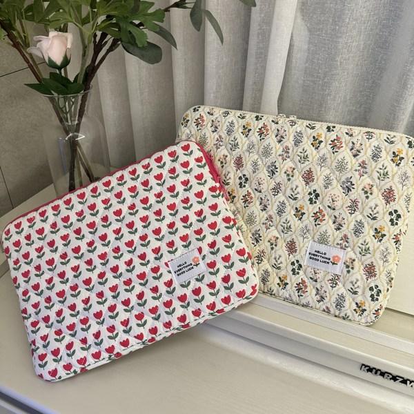 Чехол с цветочным принтом для ноутбука, планшета, сумки, сумка 13, 14, 15 дюймов
